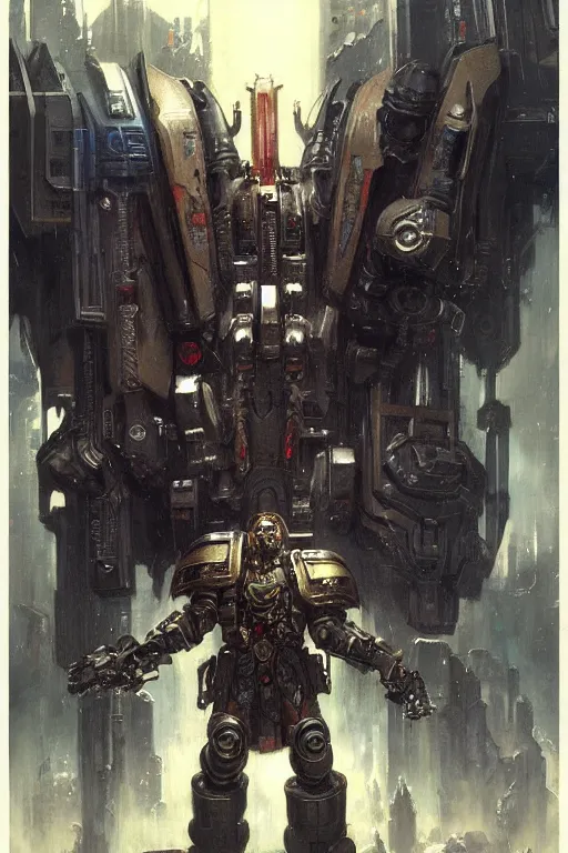 Image similar to cyberpunk warhammer 4 0 k steve buscemi, character design, painting by gaston bussiere, katsuya terada, frank frazetta, tom of finland, trending on artstation