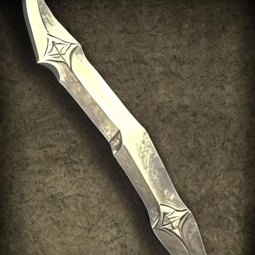 Prompt: Steel Scimitar, rpg, digital art, skyrim, final-fantasy