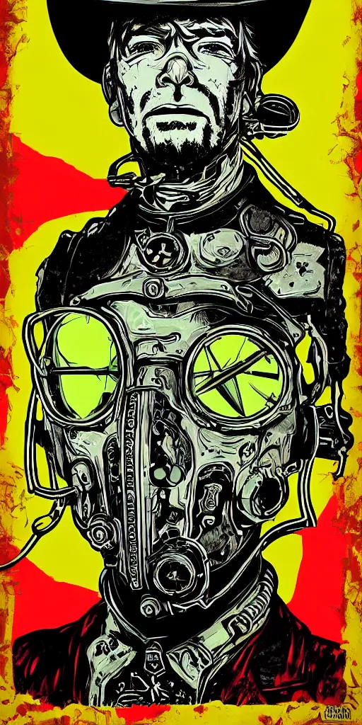 biopunk cowboy from fallout new vegas, portrait | Stable Diffusion ...