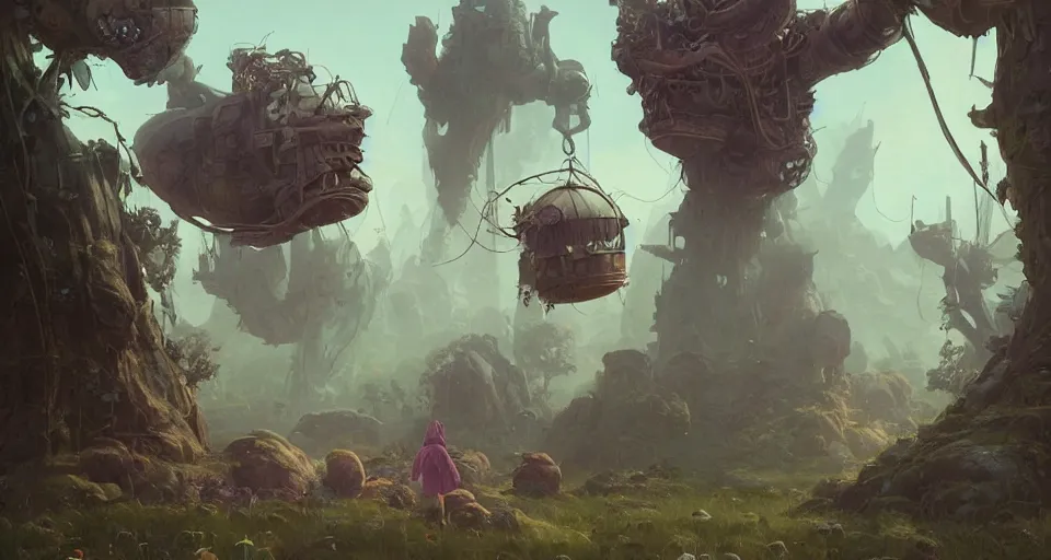 Image similar to a realistic cute giant and mini guineapigs everywhere, by simon stalenhag, frank frazetta, greg rutkowski, beeple, yoko taro, christian macnevin, beeple, epic fantasy character art, volumetric outdoor lighting, midday, high fantasy, cgsociety, cheerful colours, full length, exquisite detail, post - processing, masterpiece, cinematic