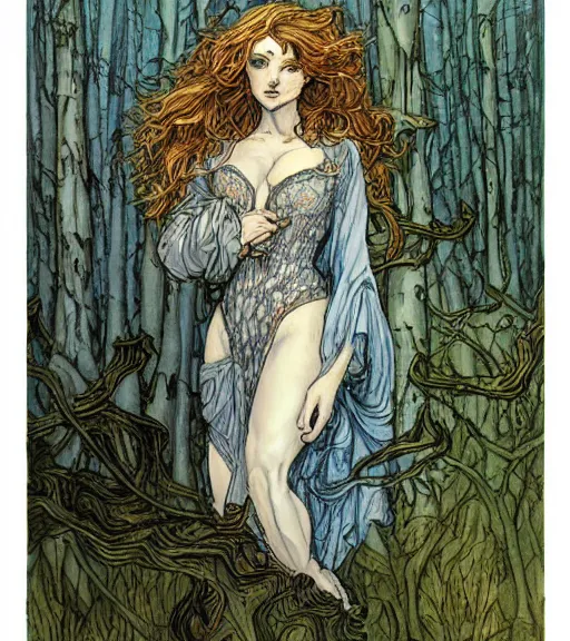 Prompt: artwork by Rebecca guay