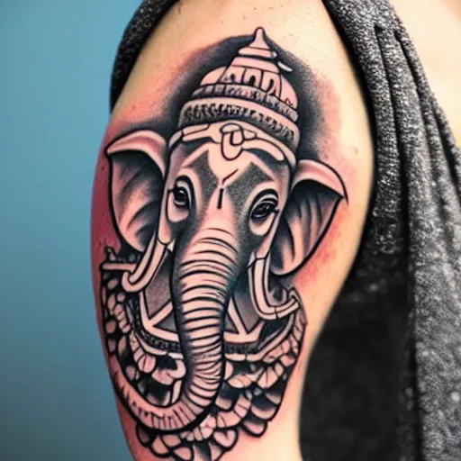 Ganesh tattoo, ganpati tattoo, lalbaugcha raja | Ganesh is o… | Flickr