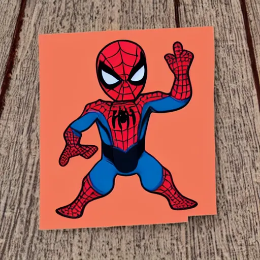 Prompt: baby spider - man