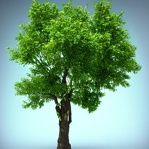 Prompt: money does grow on trees, photorealistic,