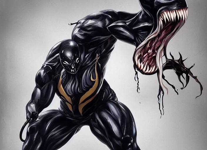 Prompt: artwork of venom by artgerm