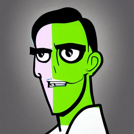 Image similar to jerma as a homestuck troll, gray skin, detailed portrait