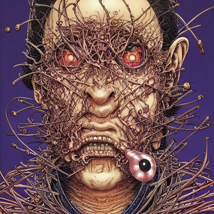 Image similar to portrait of crazy splinter, symmetrical, by yoichi hatakenaka, masamune shirow, josan gonzales and dan mumford, ayami kojima, takato yamamoto, barclay shaw, karol bak, yukito kishiro