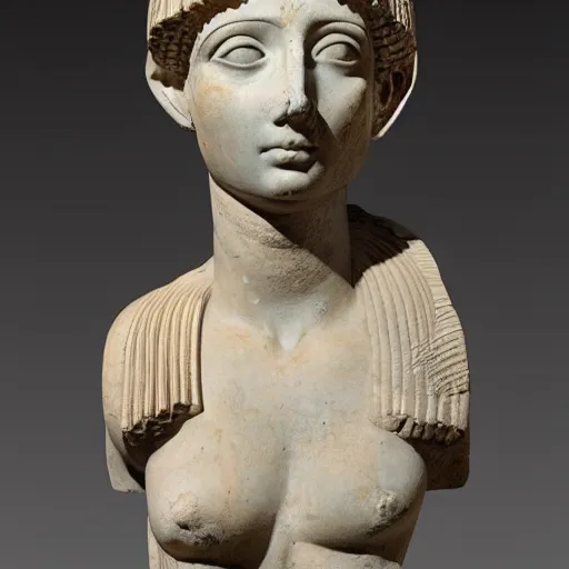 Prompt: roman sculpture of cleopatra