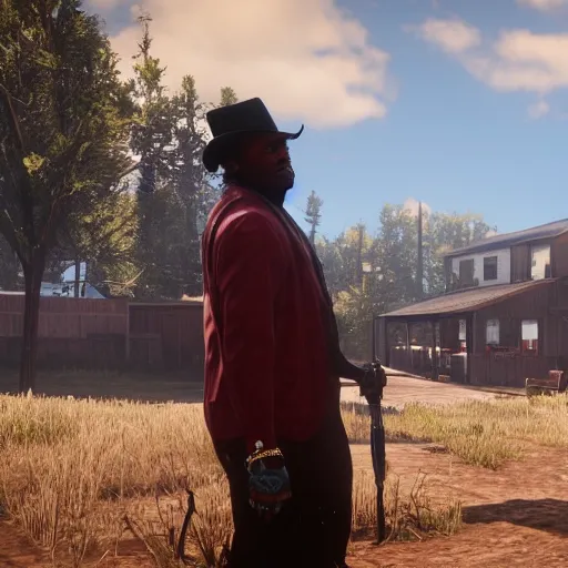 Prompt: Juice wrld In red dead redemption 2 4K detail