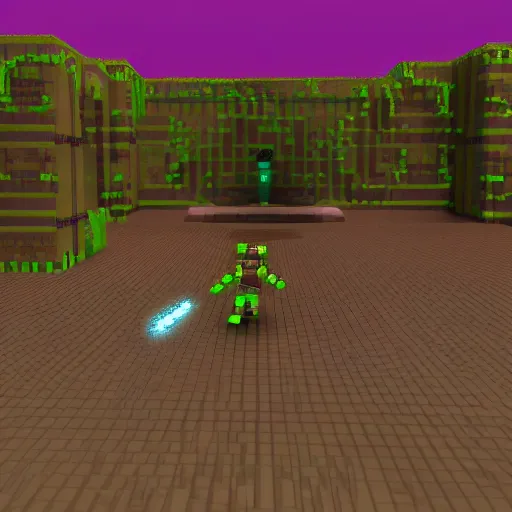 Image similar to voxel rangers, dark - humor space colonization game, alien - planet scene, coded in java, ps 1 aesthetic, trojan, dramatic lighting