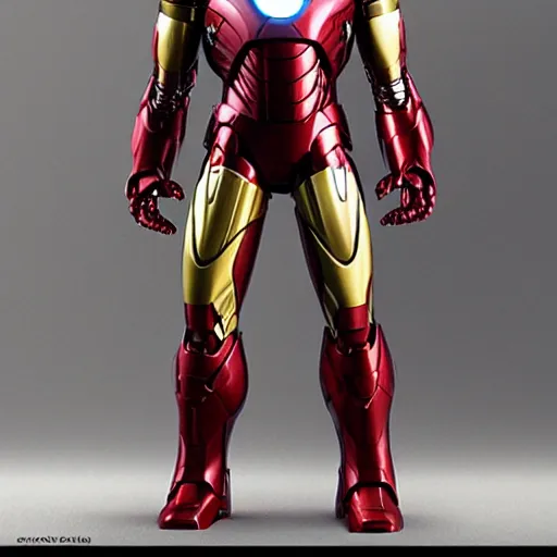 Image similar to Iron man with ultrons head