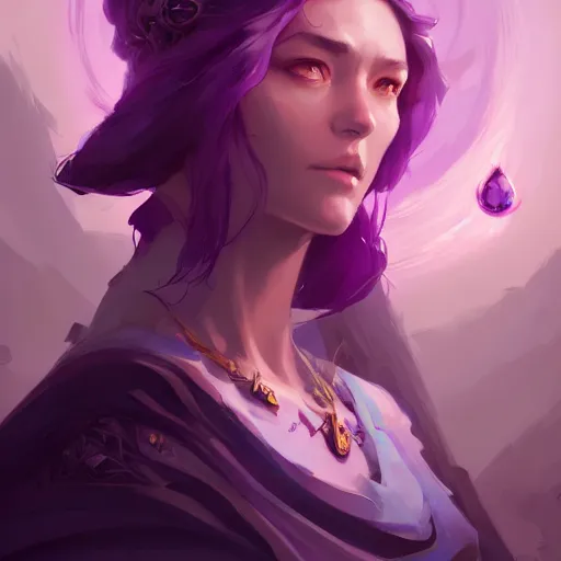 Prompt: a beautiful portrait of a beautiful amethyst sorceress, game of thrones concept art by pete mohrbacher and guweiz and ilya kuvshinov, digital art, highly detailed, intricate, sharp focus, trending on artstation hq, deviantart, unreal engine 5, 4 k uhd image