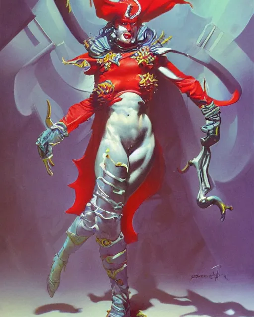 Image similar to jester by peter andrew jones, hyper detailed