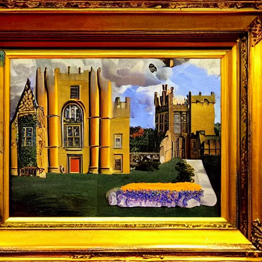 Prompt: princeton university painted by salvador dali, high - quality