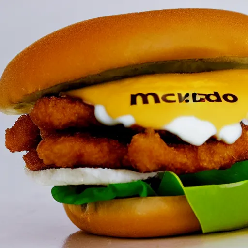 Image similar to nickado avacado eating mcdonalds fried