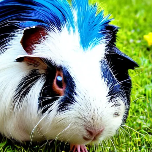 Prompt: punk Guinea pig rock star