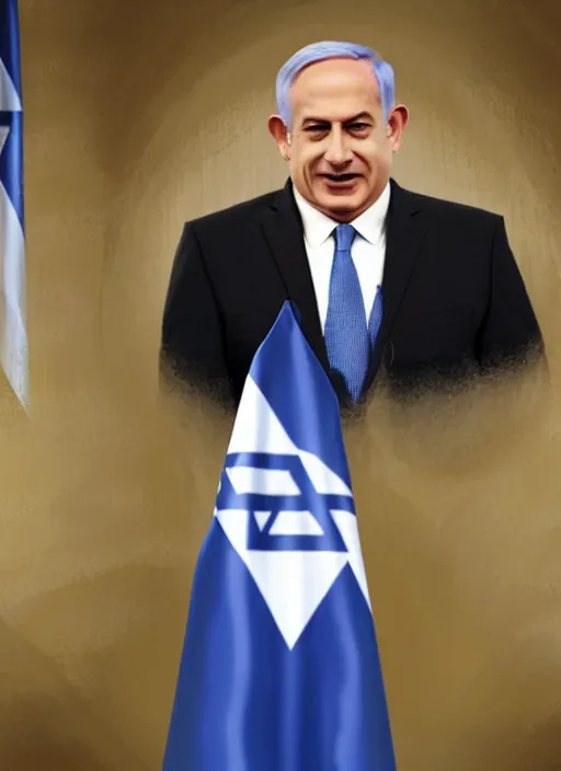 Image similar to benjamin netanyahu as a hamster