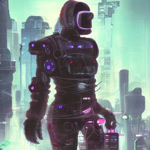Prompt: the cyberpunk sci - fi art of mario feng