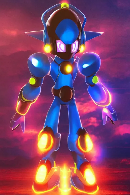 Image similar to robot ninja mask helmet megaman x zero rockman 2 0 2 2 switch game boss legacy collection fanart artsation hyper realistic, octane render clouds, neon colors, bright lights, avatar movie style blue color, 3 2 k image, avatar movie with what if marvel style animation, xel - shaded animation style