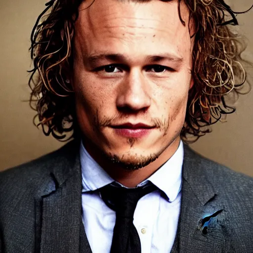 Prompt: heath ledger at 4 3 years old