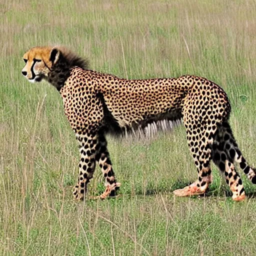 Image similar to cheetah with dreadlocks