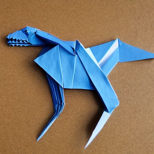 Image similar to origami of tyrannosaurus rex