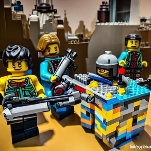 Image similar to Lego war in ukraine