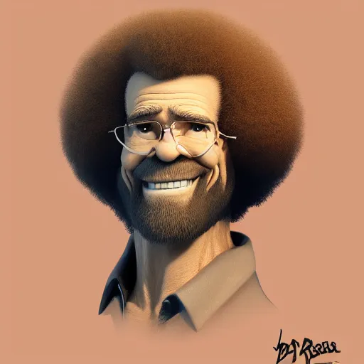 Image similar to Bob Ross is Donkey, hyperdetailed, artstation, cgsociety, 8k