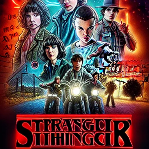 Image similar to Stranger Things 4 with oriental cast
