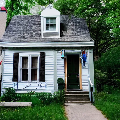 Image similar to Google map street view image of a small charming house in Chicago