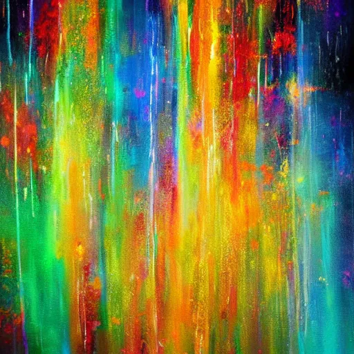 Prompt: music visualization abstract concept art painting beautiful abstract colors