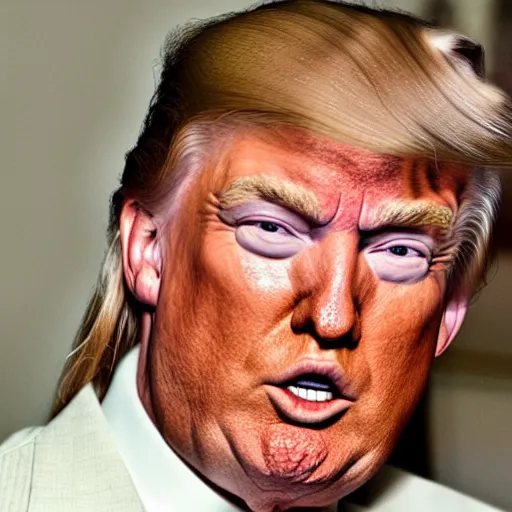 Prompt: Donald Trump with a mullet, 4k photo