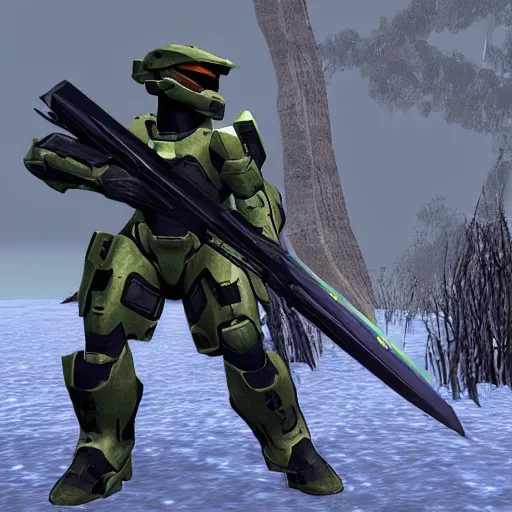 Image similar to Halo 3, Playstation 2 graphics