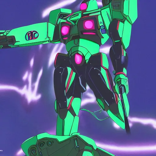 Prompt: Biggie Smalls piloting Eva Unit 01, 4k anime wallpaper, Neon Genesis Evangelion, masterpiece