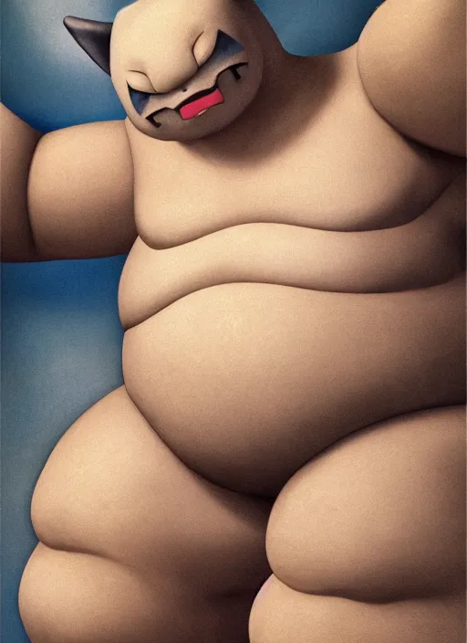 Prompt: Snorlax Pokemon with translucent skin, visible muscles and veins and arteries and bones and spines and nerves, beautiful detailed intricate insanely detailed octane render, 8k artistic photography, photorealistic, chiaroscuro, by David Cronenberg, Raphael, Caravaggio
