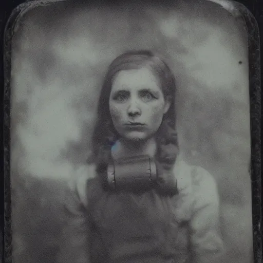 Image similar to tintype photo, underwater, mutant