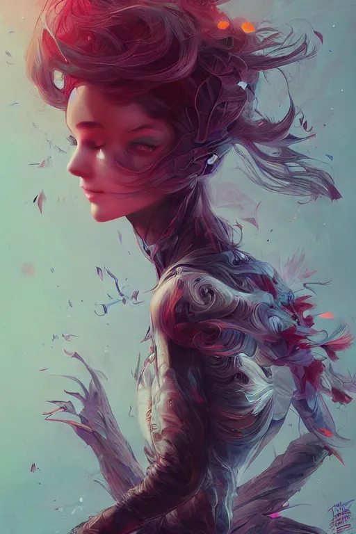 Image similar to a beautiful dream muse trapped in a nightmare, by android jones and guweiz and ross tran and ilya kuvshinov, trending on artstation