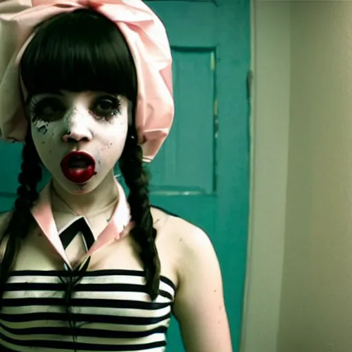 Image similar to melanie martinez, a still of an horror movie, aesthetics