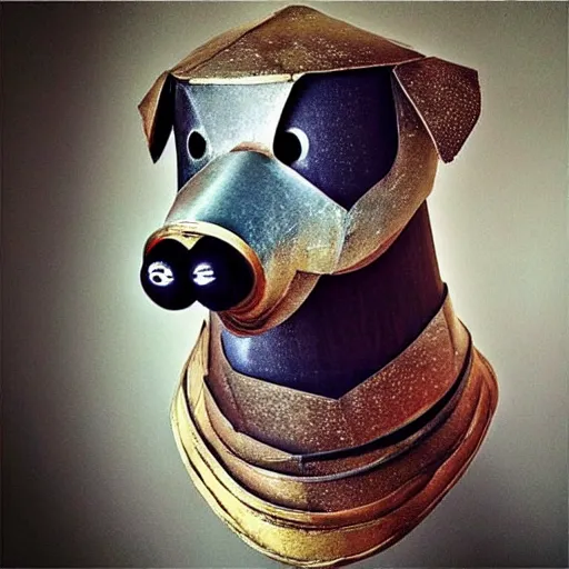 ultra realistic cardboard dog, suit of armour, Stable Diffusion OpenArt