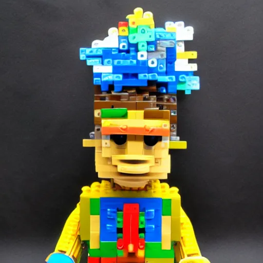 Image similar to chuckie finster made of legos