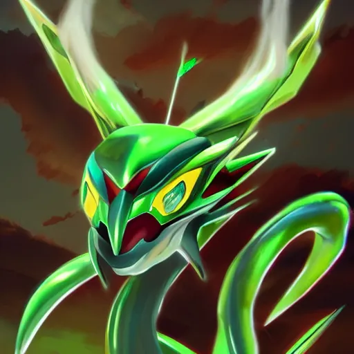 Image similar to rayquaza, artstation