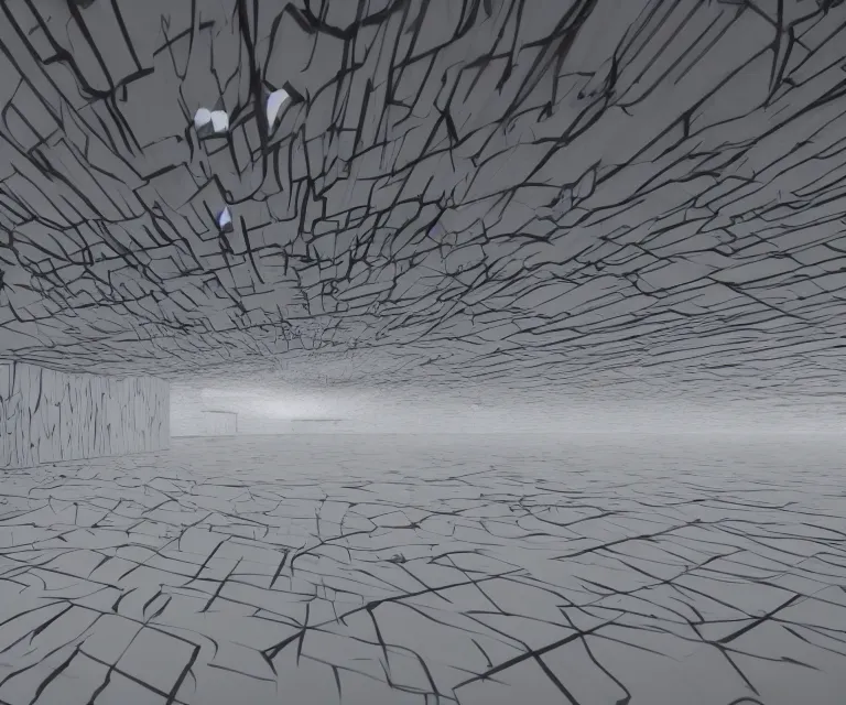 Image similar to still from a film : floating vr interface with depth of field, a minimalist transparent space station tunnel network, vertically floating panels & soft white marble tablets displaying zooming interfaces and long scrolls and blurry misty glowing floating computer panels, stark chiaroscuro lighting