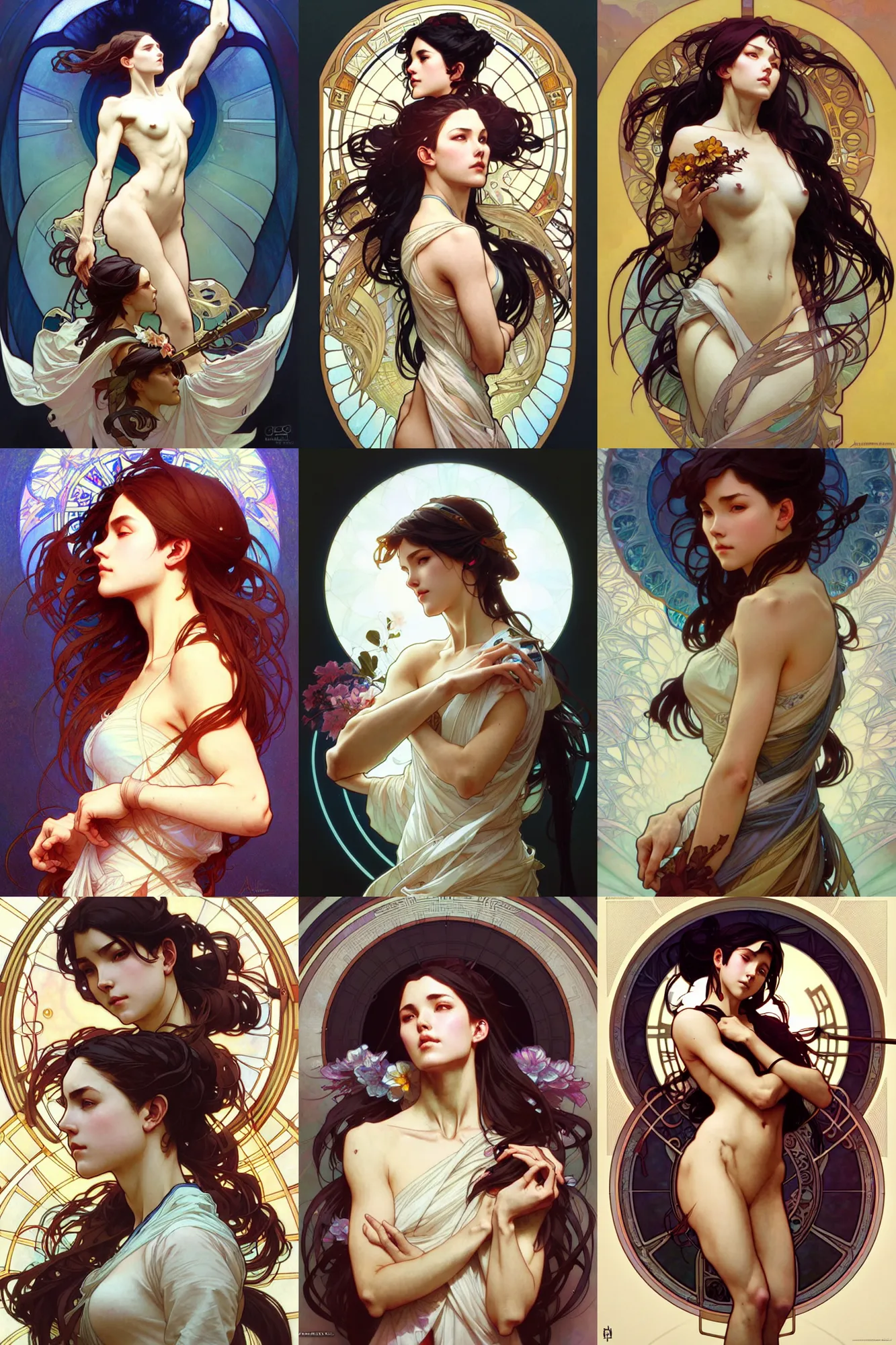 Prompt: the platonic ideal of art by artgerm and greg rutkowski and alphonse mucha