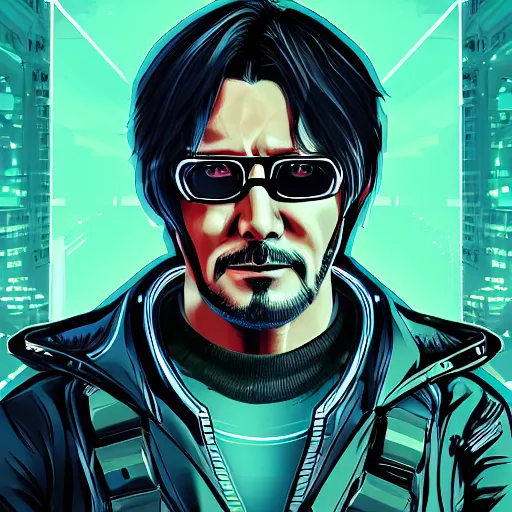 cyberpunk hideo kojima as the leader of a futuristic, Stable Diffusion