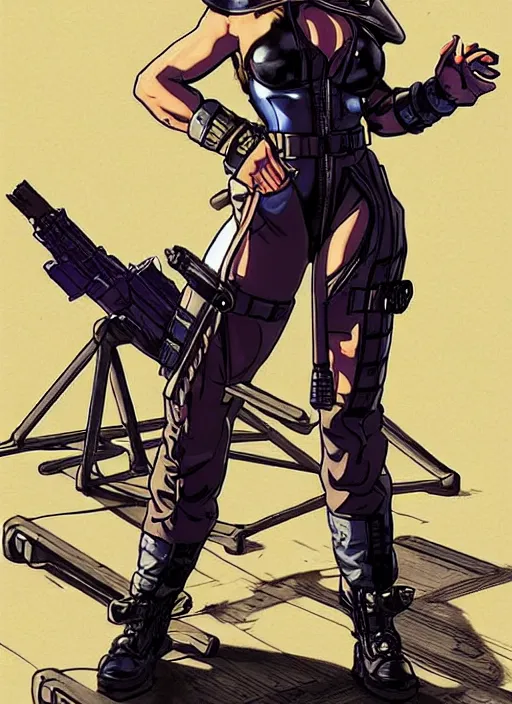 Prompt: chun li. dangerous cyberpunk mercenary in tactical gear and jumpsuit. portrait by stonehouse and mœbius and will eisner and gil elvgren and pixar. realistic proportions. dystopian. cyberpunk 2 0 7 7, apex, blade runner 2 0 4 9 concept art. cel shading. attractive face. thick lines.