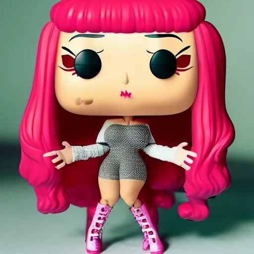 Prompt: a pop figure of doja cat