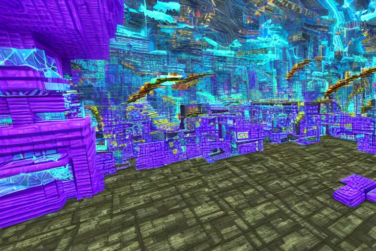 Image similar to hyper cyber world texture realm scape