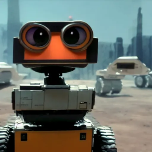 Image similar to cinematic shot of hal 9 0 0 0 in wall - e