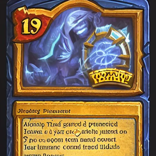 Prompt: a hearthstone card