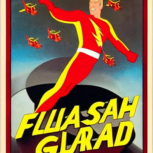 Prompt: flash gordon, poster movie